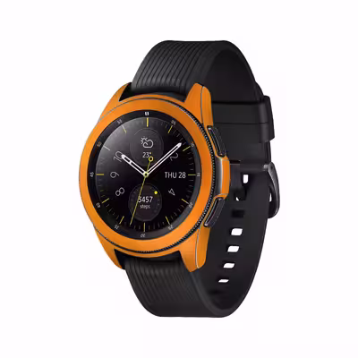 برچسب ماهوت طرح Matte-Orange مناسب برای ساعت هوشمند سامسونگ Galaxy Watch 42mm