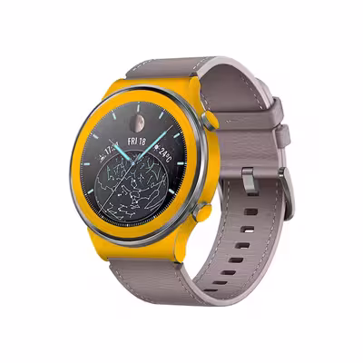 برچسب ماهوت طرح Matte Deep Mustard مناسب برای ساعت هوشمند هوآوی Watch GT 2 Pro