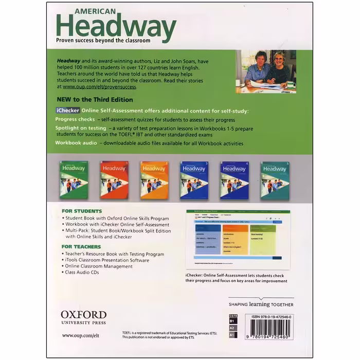 کتاب American Headway starter 3rd edition اثر john and liz soars انتشارات آکسفورد 