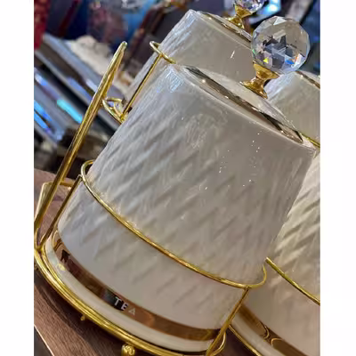 جا ادویه 7 پارچه آجار مدل درب الماسی