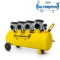 خرید کمپرسور باد صنعتی بدون روغن 250 لیتری (4*800w)