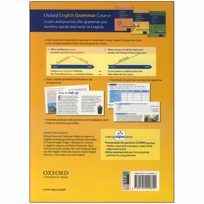 کتاب Oxford English Grammar Course Intermediate اثر Catherine Walter and Michael Swan انتشارات Oxford