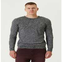 پلیور خاکستری مردانه لباس بافتنی اصلی پشمی MELANGE WOOL Network