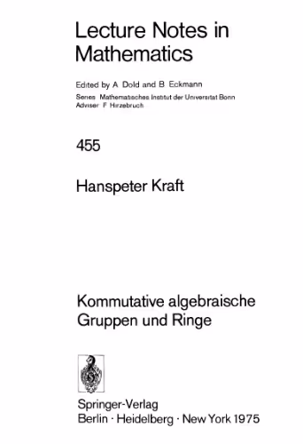 خرید و دانلود نسخه کامل کتاب Kommutative algebraische Gruppen und Ringe