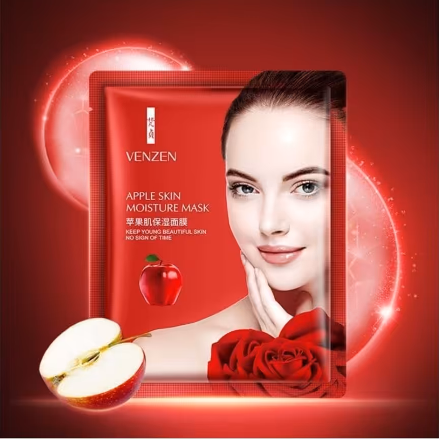 ماسک ورقه ای صورت سیب سرخ ونزن Venzen