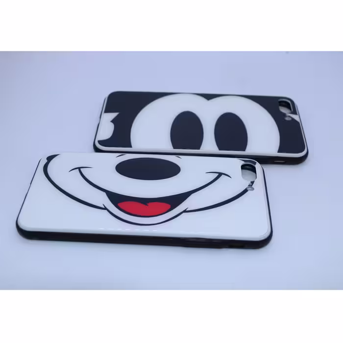 کاور طرح MICKEY MOUSE مدل BH-SET مناسب برای گوشی موبایل اپل Iphone 7 / 8 PLUS  مجموعه 2 عددی