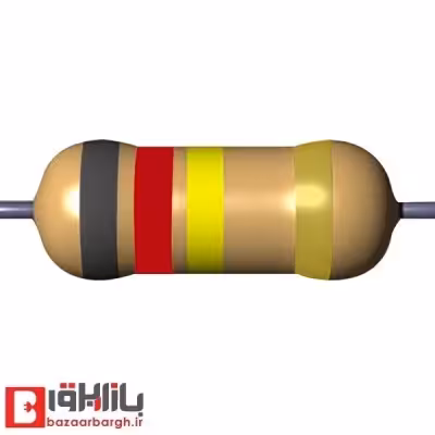 مقاومت 820 کیلو اهم 1/4 وات 5 درصد
