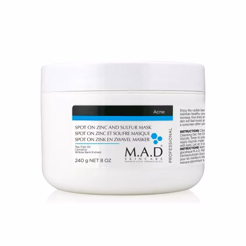 ماسک زینک و گوگرد ضد جوش ام ای دی M.A.D