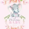 کتاب Welcome Baby Girl: Elephant Baby Shower Guest Book اثر Aunt Meg and Me Journals انتشارات تازه ها