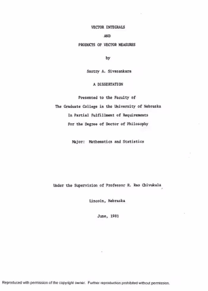 خرید و دانلود نسخه کامل کتاب Vector Integrals and Products of Vector Measures [PhD thesis]