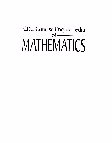 خرید و دانلود نسخه کامل کتاب Concise Encyclopedia Mathematics