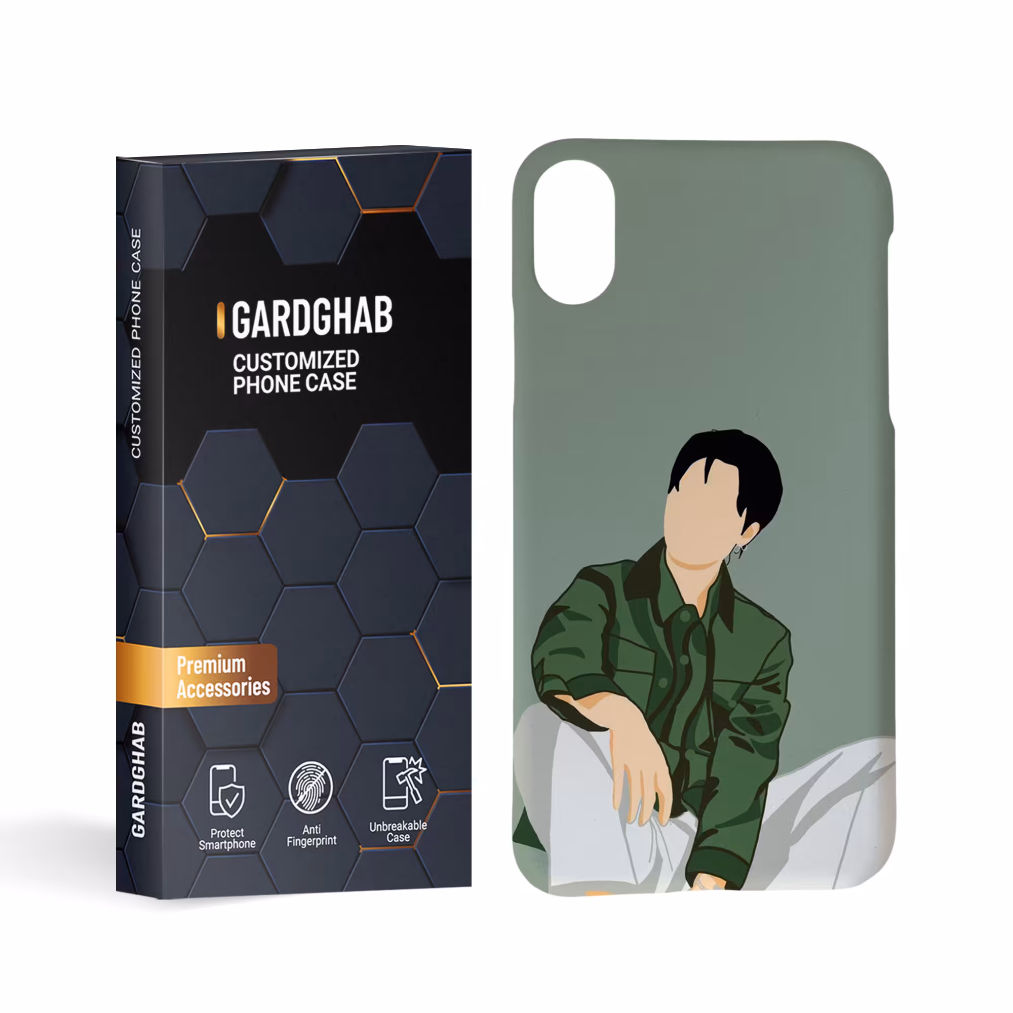 کاور گارد قاب مدل پسرانه مناسب برای گوشی موبایل اپل iphone x xs