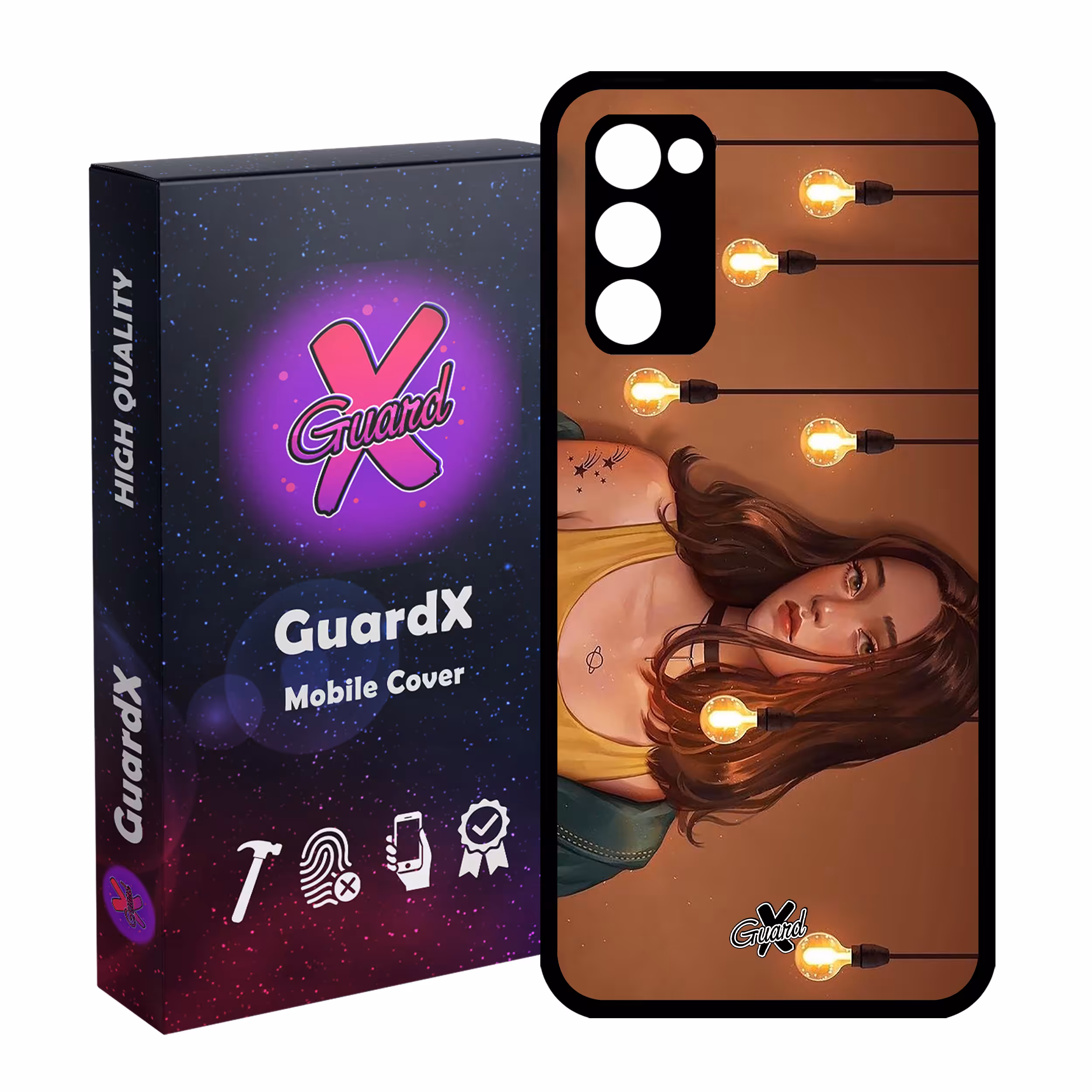 کاور گارد ایکس طرح Girl مدل Glass10034 مناسب برای گوشی موبایل سامسونگ Galaxy S20 FE
