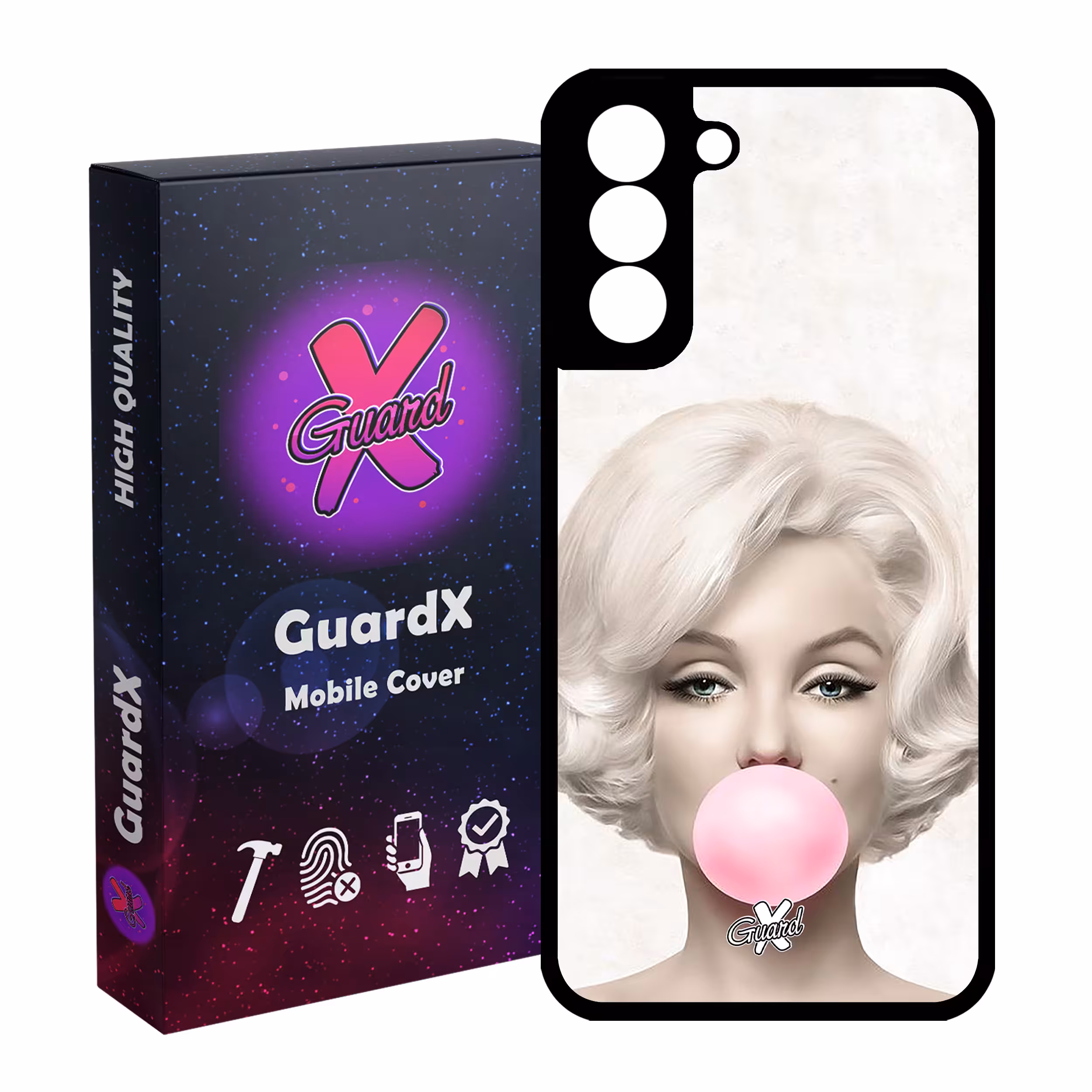 کاور گارد ایکس طرح Marilyn Monroe مدل Glass10257 مناسب برای گوشی موبایل سامسونگ Galaxy S21 FE
