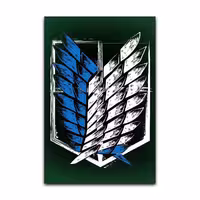 تابلو شاسی گوفی مدل بال های آزادی انیمه اتک آن تایتان طرح AOT Attack on Titan Anime کد SCOUTS63 | دنیای قاب