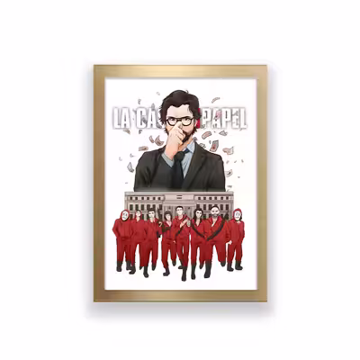 تابلو طرح سریال money heist