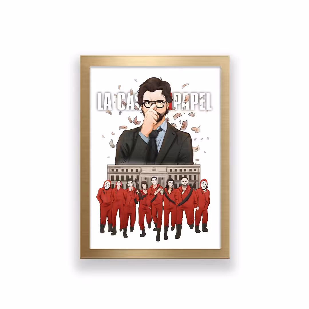 تابلو طرح سریال money heist