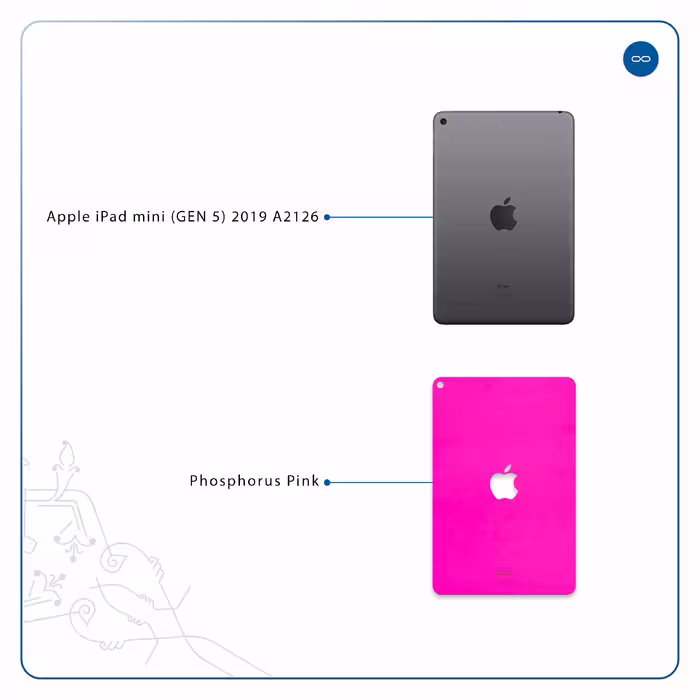 برچسب پوششی ماهوت مدل Phosphorus-Pink مناسب برای تبلت اپل iPad mini (GEN 5) 2019 A2126
