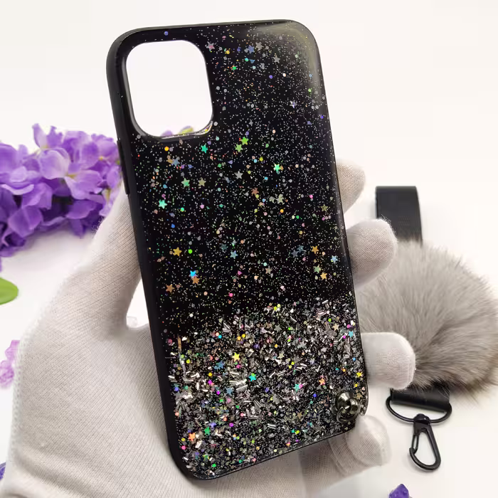 کاور طرح ستاره کد 01 مناسب برای گوشی موبایل اپل iPhone 11 Pro به همراه بند و پایه نگهدارنده
