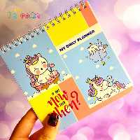 دفتر برنامه ریزی مربعی یونیکورنی پانداک | my daily planner