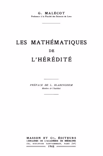خرید و دانلود نسخه کامل کتاب Les mathématiques de l'hérédité