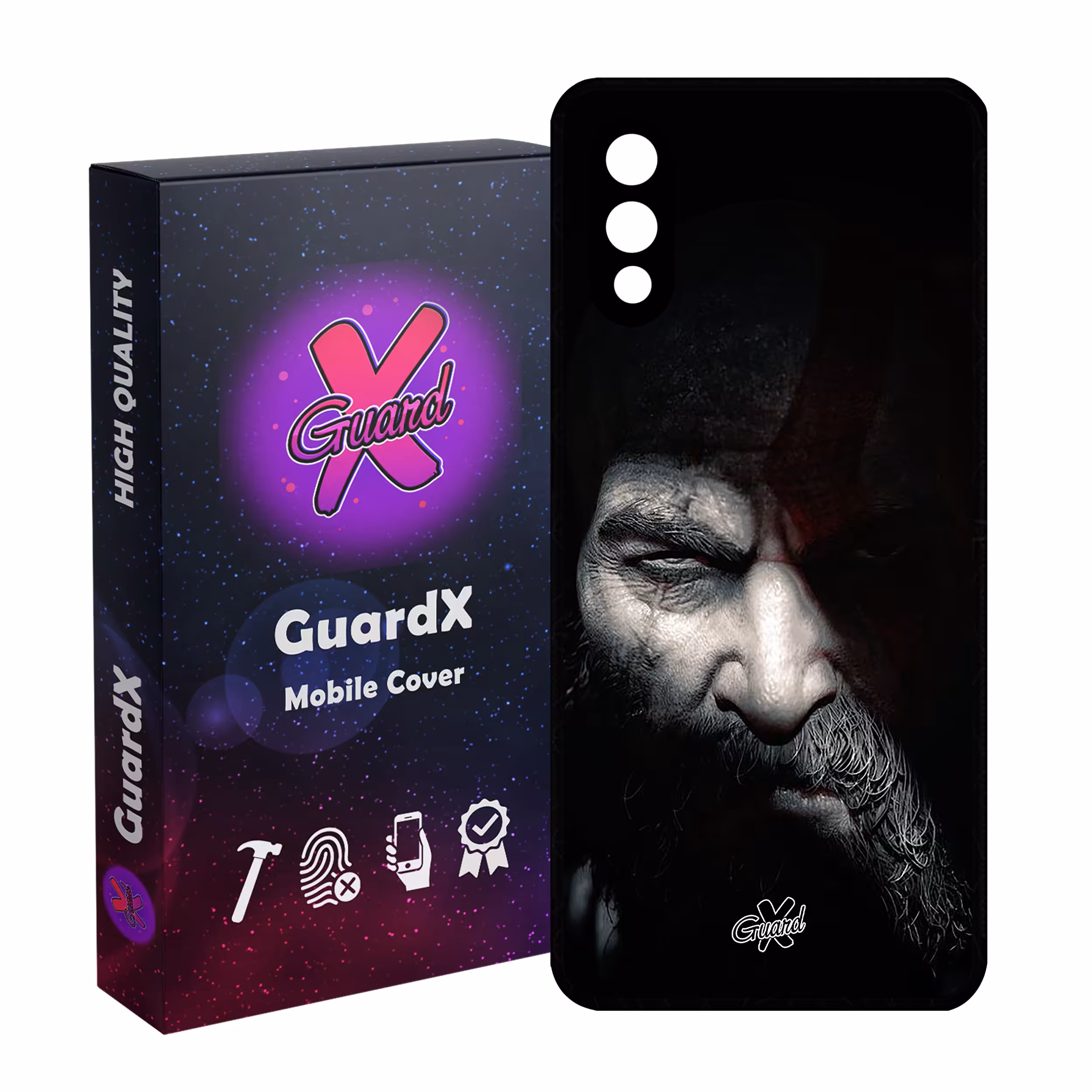 کاور گارد ایکس طرح God of War مدل Glass10418 مناسب برای گوشی موبایل سامسونگ Galaxy A02 / M02