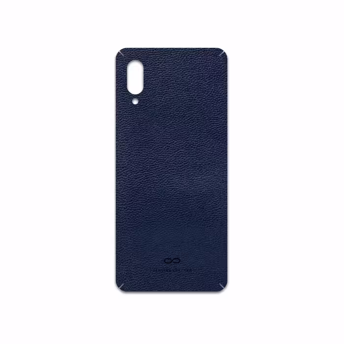برچسب پوششی ماهوت مدل Deep-Blue-Leather مناسب برای گوشی موبایل سامسونگ Galaxy A02