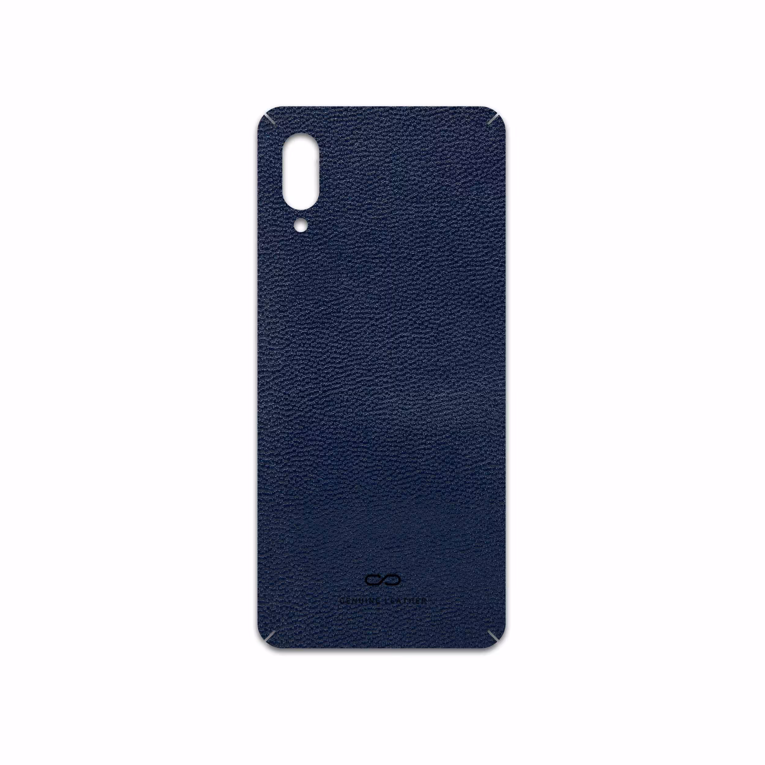 برچسب پوششی ماهوت مدل Deep-Blue-Leather مناسب برای گوشی موبایل سامسونگ Galaxy A02