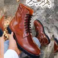 کفش بوت تمام چرم طبیعی دستدوز مردانه (دماوند ق)