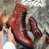 کفش بوت تمام چرم طبیعی دستدوز مردانه (دماوند ق)