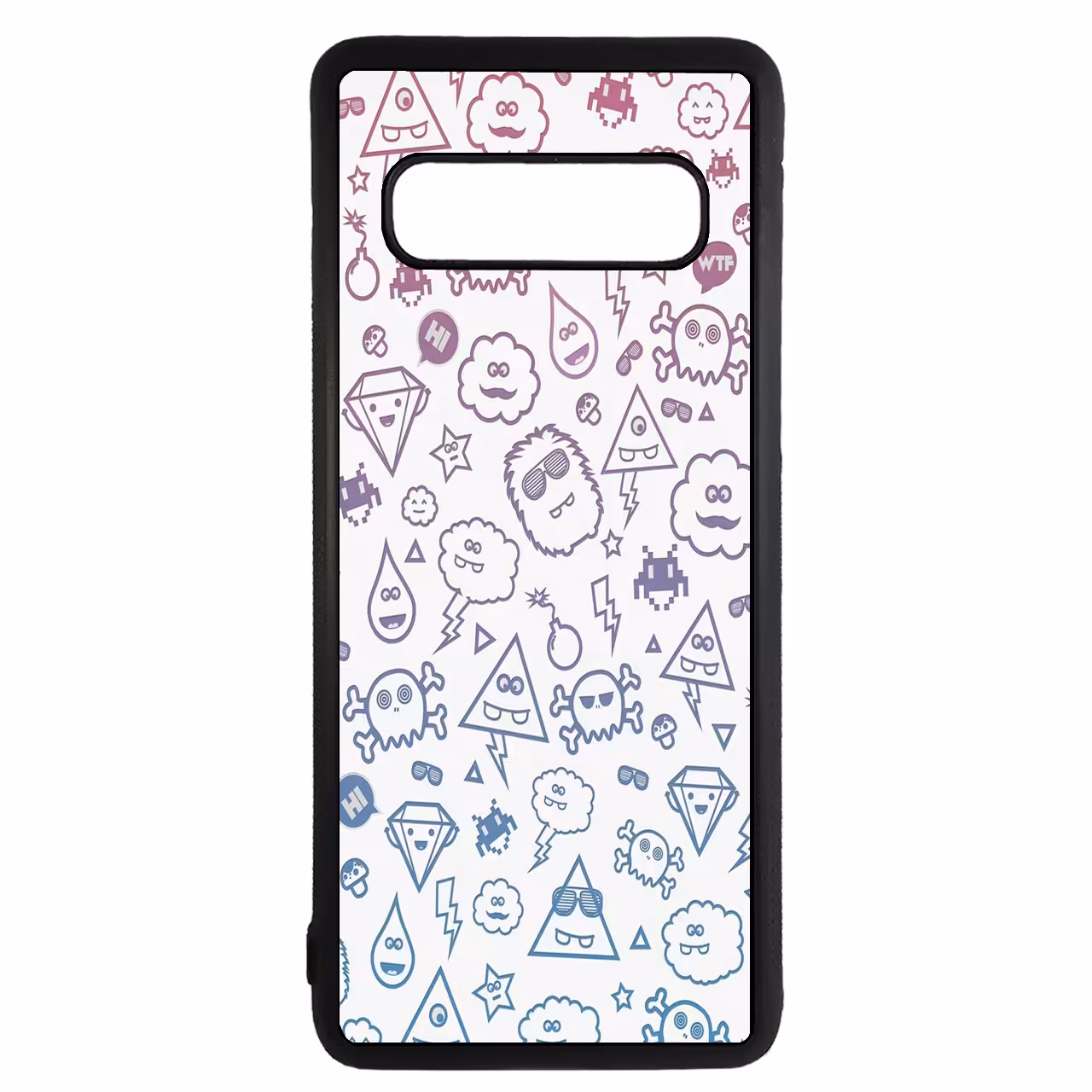 کاور طرح شکلک ها کد 110541094301 مناسب برای گوشی موبایل سامسونگ galaxy s10 plus