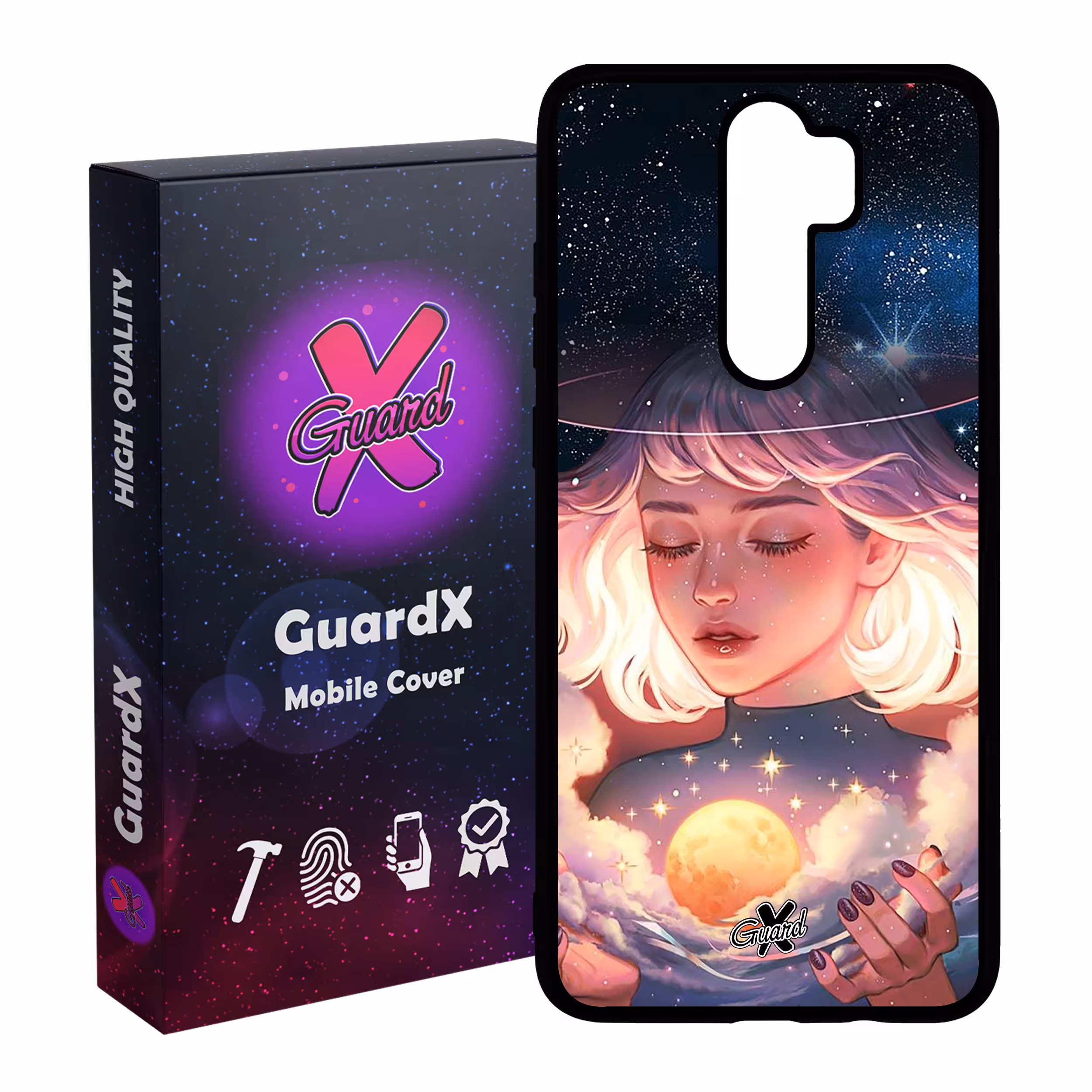 کاور گارد ایکس طرح Girl مدل Glass10059 مناسب برای گوشی موبایل شیائومی Redmi 9 / 9 Prime