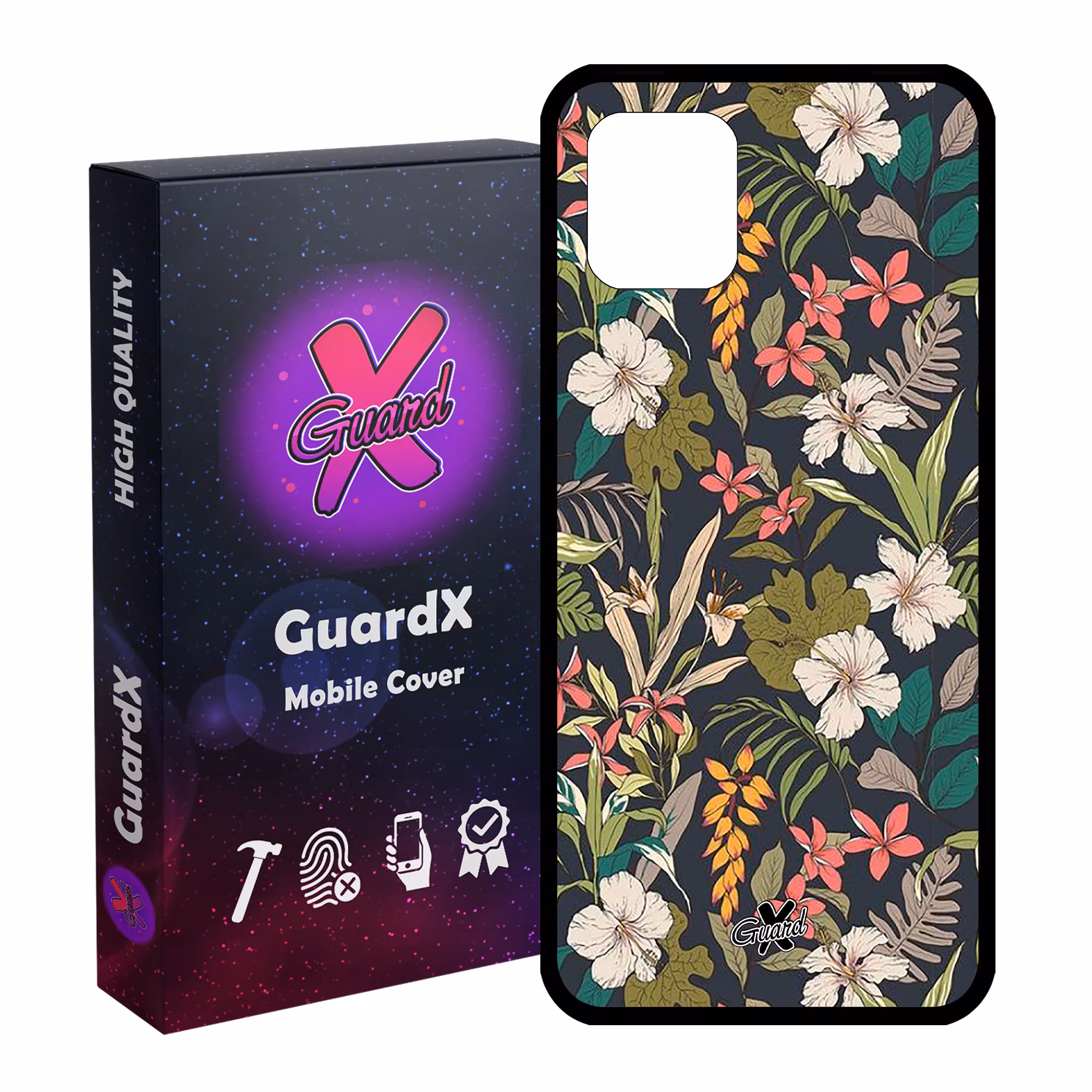 کاور گارد ایکس طرح گل مدل Glass10222 مناسب برای گوشی موبایل سامسونگ Galaxy Note 10 Lite