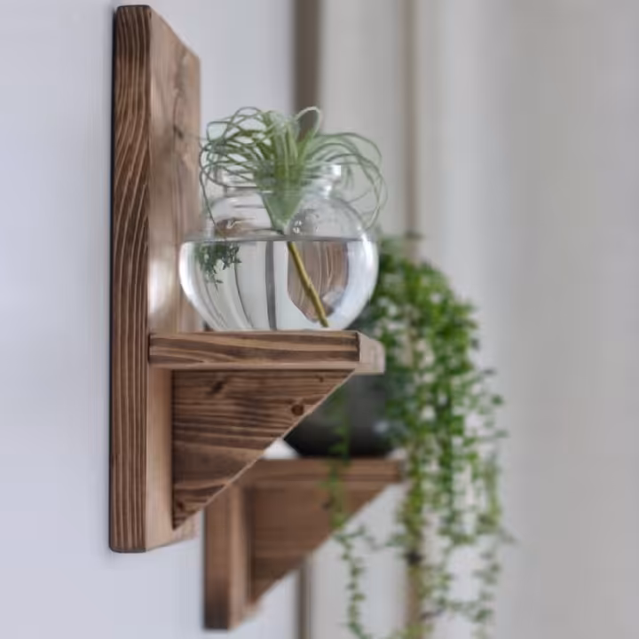 طبقه دیواری مدل Macrame