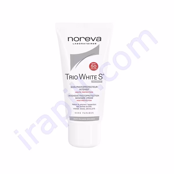 کرم ضد آفتاب بژ روشن تریو وایت اس نوروا SPF50 مناسب انواع پوست 40 میلی لیتر