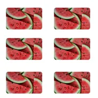 زیربشقابی طرح هندوانه کد 8353 بسته 6 عددی