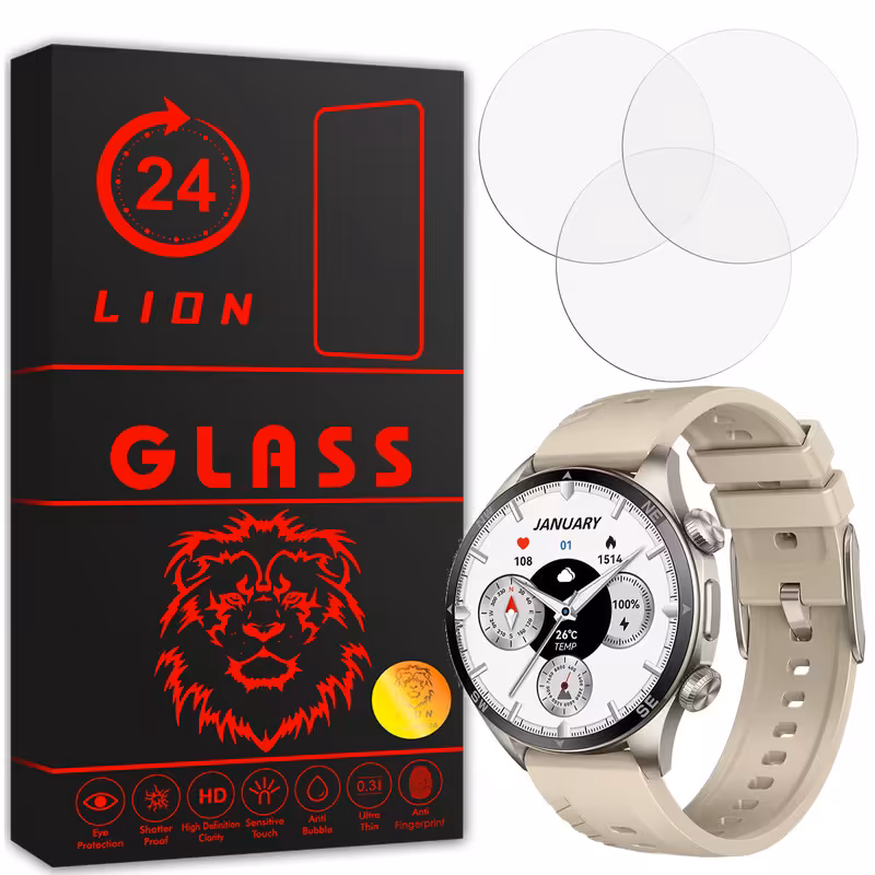 محافظ صفحه نمایش لاین مدل RB007 مناسب برای ساعت هوشمند شیائومی Glorimi Gx Sport بسته سه عددی | کالا برتری