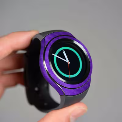 برچسب ماهوت طرح Purple-Fiber مناسب برای ساعت هوشمند سامسونگ Galaxy Gear S2