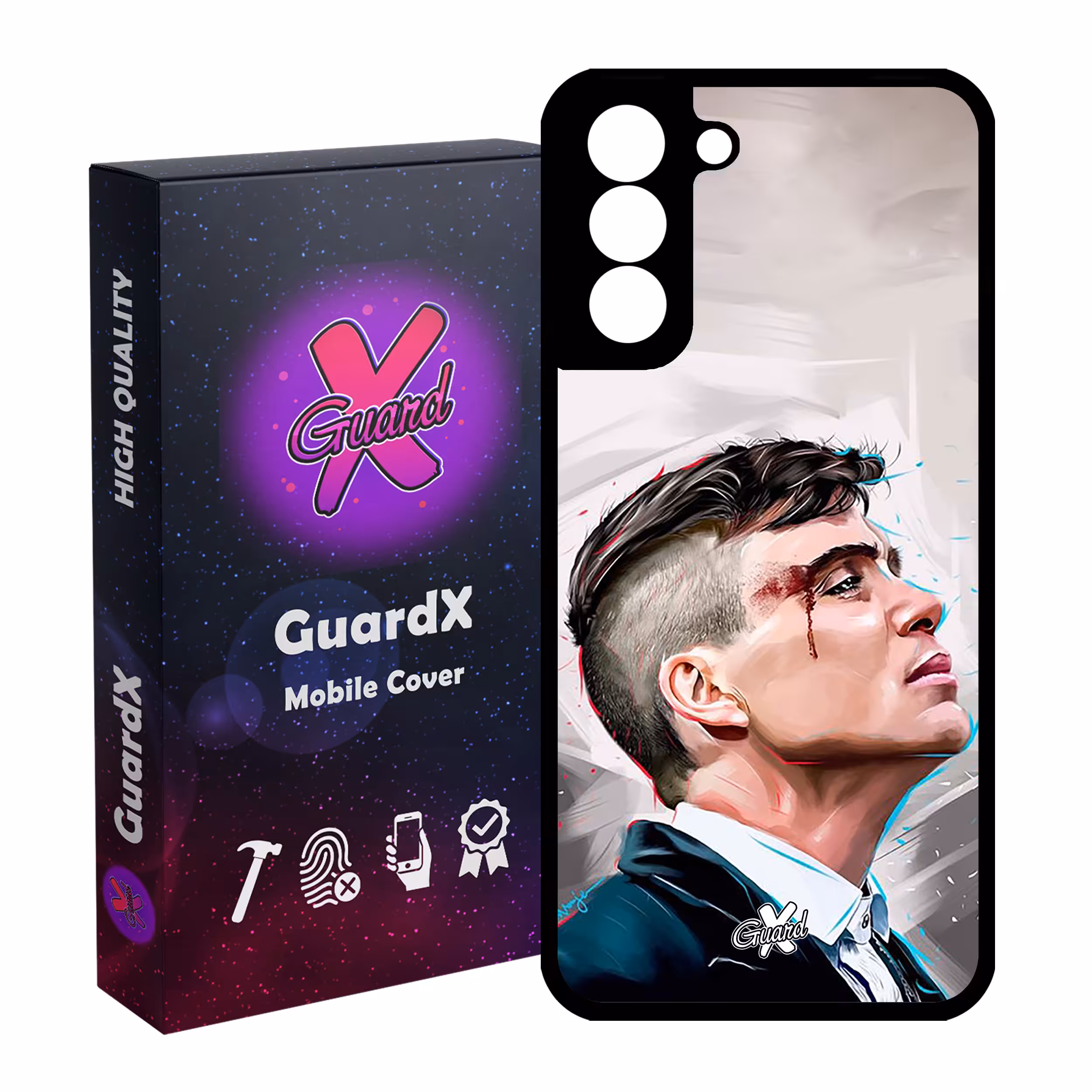 کاور گارد ایکس طرح Peaky Blinders مدل Glass10032 مناسب برای گوشی موبایل سامسونگ Galaxy S21 FE