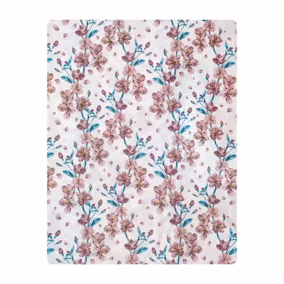 ملحفه آدنو مدل زنبق کد IR121 دونفره سایز 220x240 سانتی متر