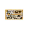 تیغ یدک سنتی بیک مدل Platinum Chromium Double Edge مجموعه 6 عددی