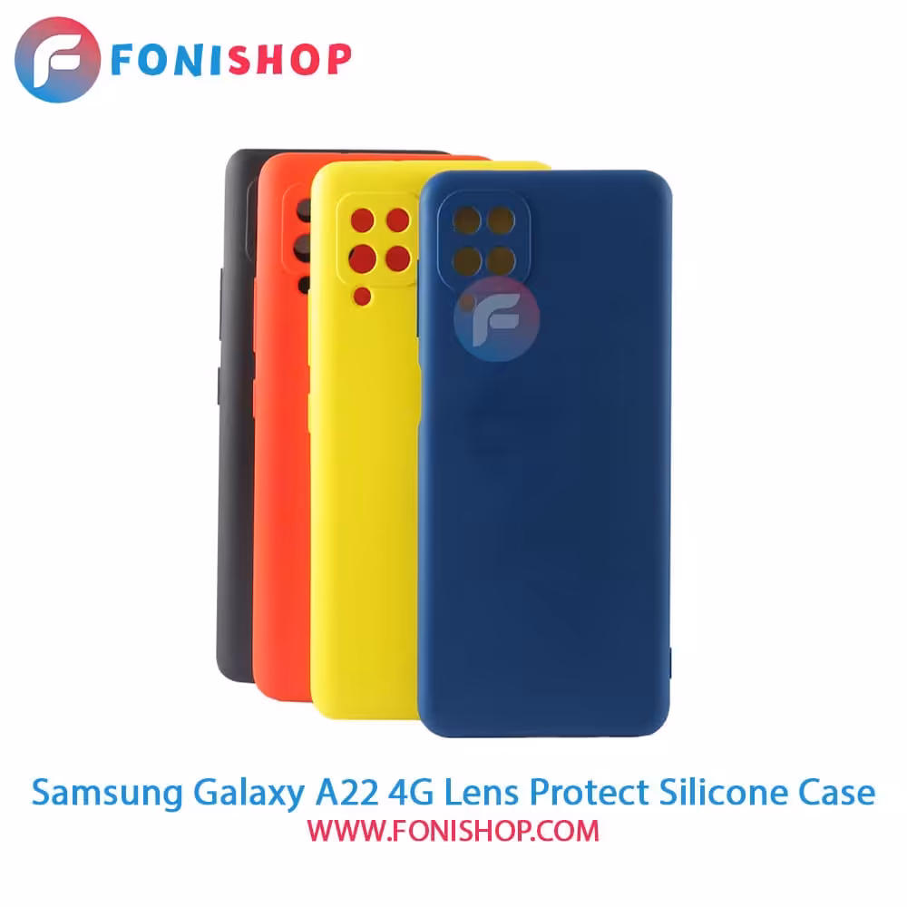 قاب سیلیکونی محافظ لنزدار گوشی سامسونگ Samsung Galaxy A22 4G