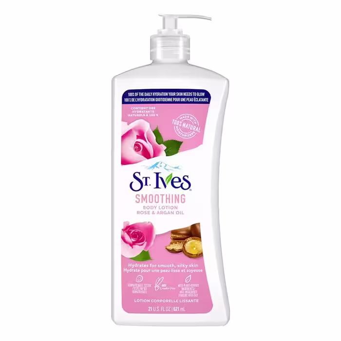 لوسیون بدن مدل رز و روغن آرگان اس تی.ایوز ST.IVES حجم 621 میل | فروشگاه ارس ترک