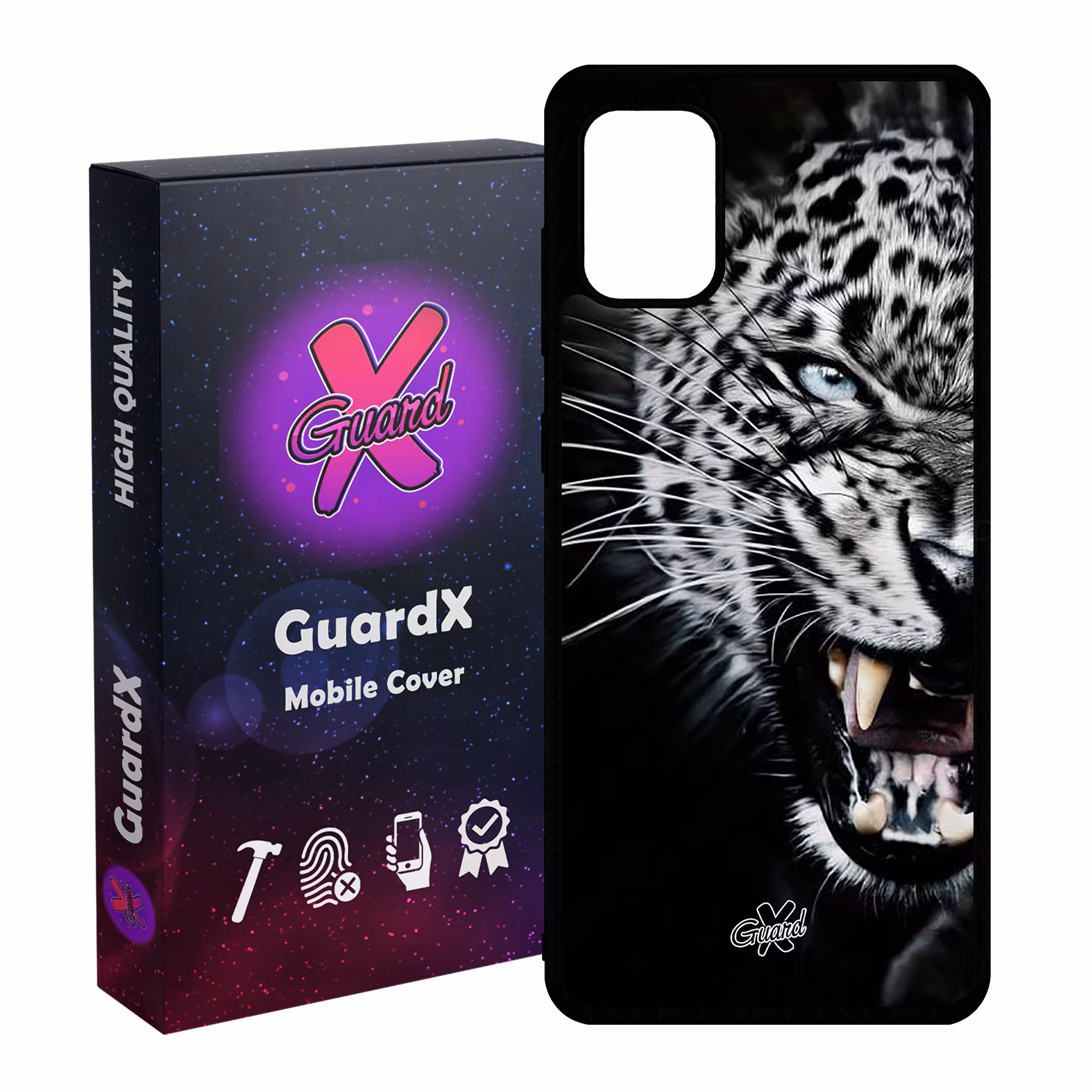 کاور گارد ایکس طرح پلنگ مدل Glass10244 مناسب برای گوشی موبایل سامسونگ Galaxy A31