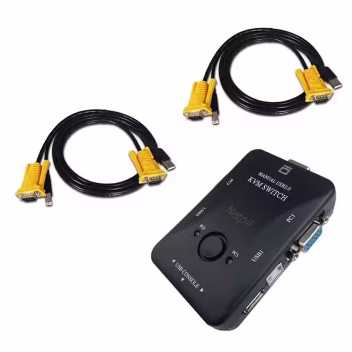 سویچ دو پورت KVM نت پیل مدل FJ-2UK