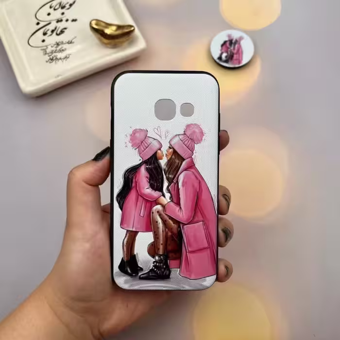 قاب گوشی Galaxy A3 2017 سامسونگ دور ژله ای طرح فانتزی پاپ سوکت دار کد 29667