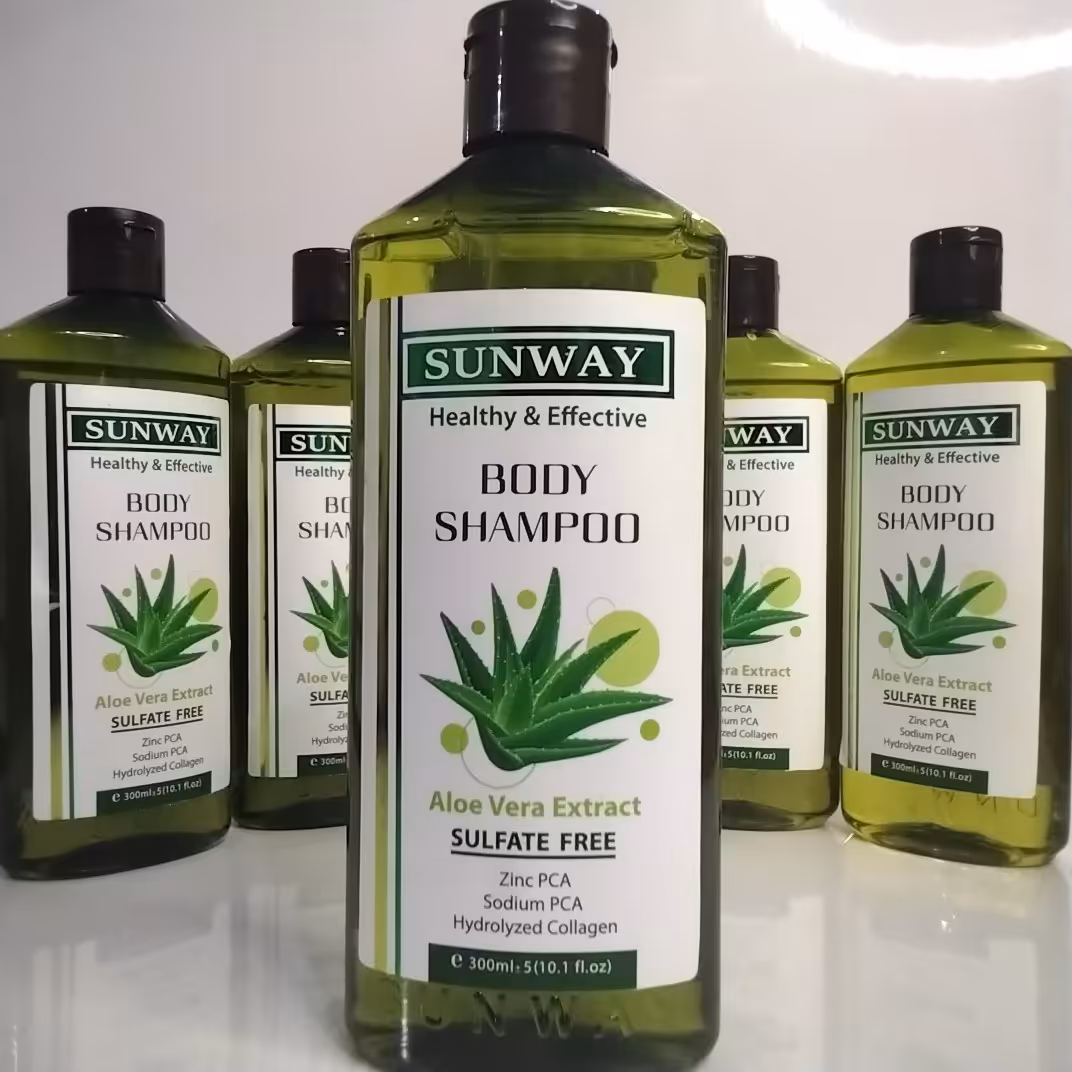 سان وی شامپو بدن آلوئه ورا فاقد سولفات  SUNWAY BODY  SHAMPOO FREE SULFATE 