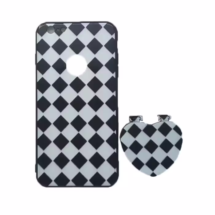 کاور مدل لوزی مناسب برای گوشی موبایل اپل IPHONE 7 PLUS / 8 PLUS به همراه پایه نگهدارنده
