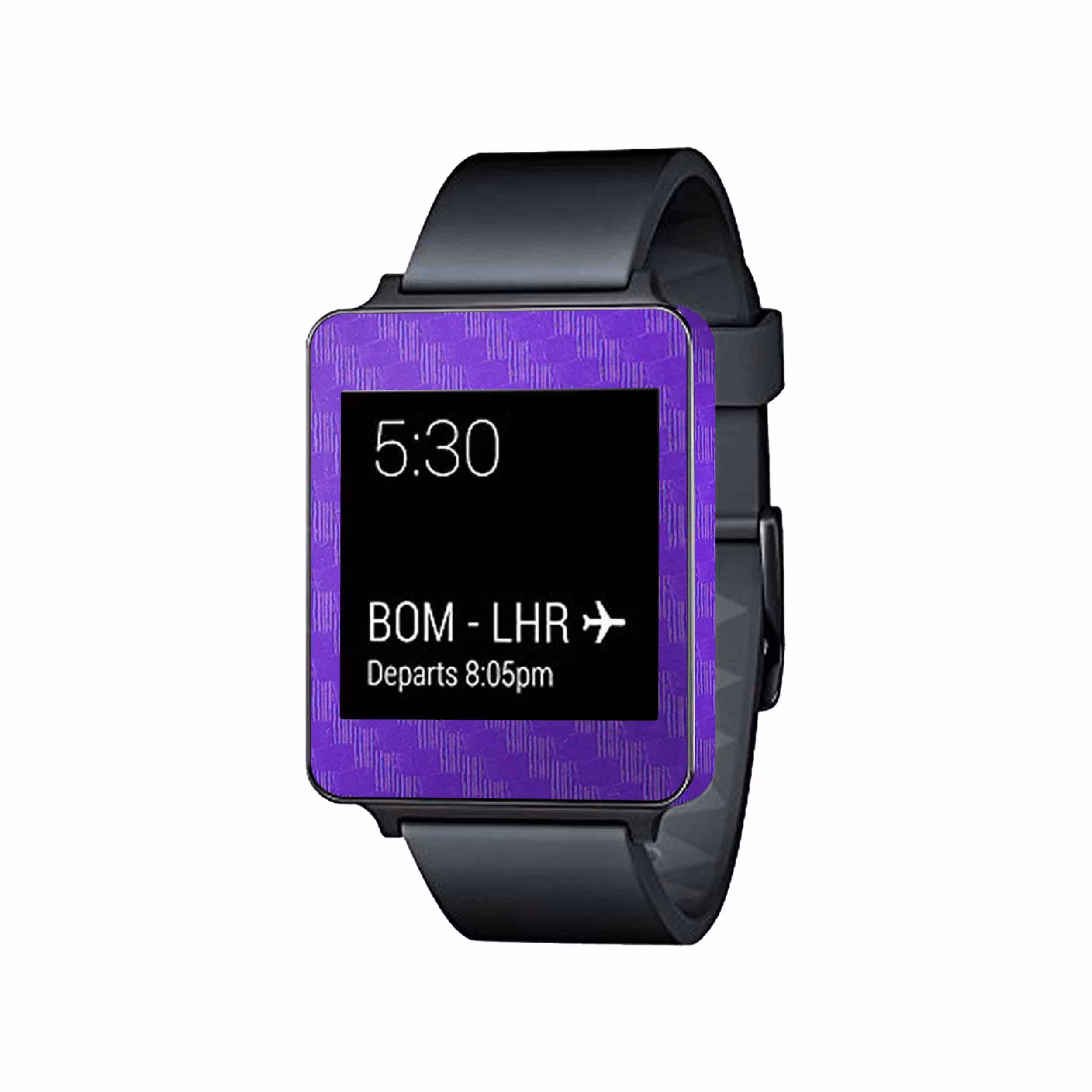 برچسب ماهوت طرح Purple Fiber مناسب برای ساعت هوشمند ال جی G Watch