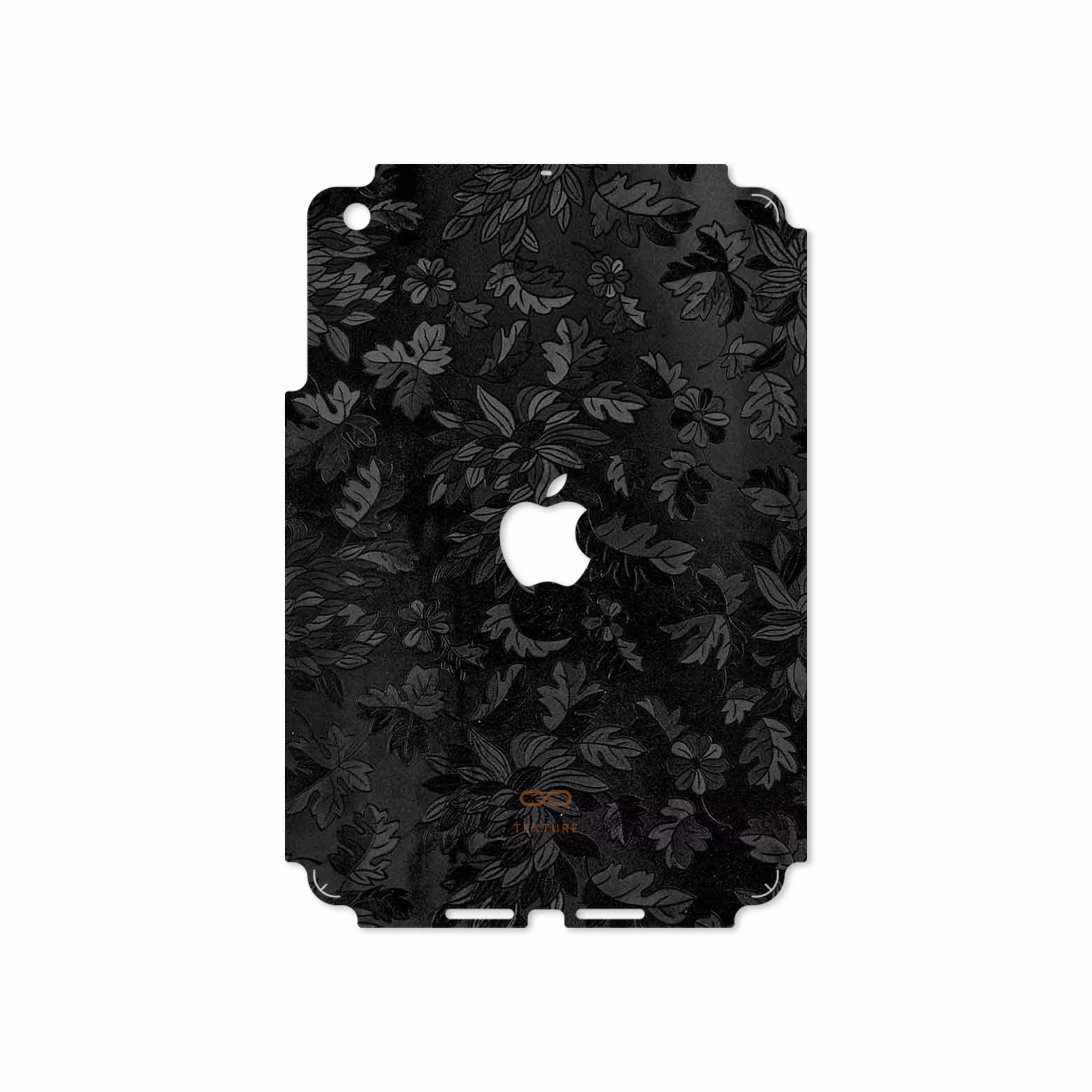 برچسب پوششی ماهوت مدل Black-Wildflower مناسب برای تبلت اپل iPad mini 2012 A1432